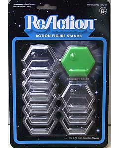 SUPER 7 REACTION FIGURES 3.75インチアクションフィギュア用 STAND [GREEN入り]